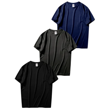MANSENHUG 3 Pack Men's Dry Fit T Shirts Athletic Running Gym Workout Short Sleeve Tee Shirts for Men