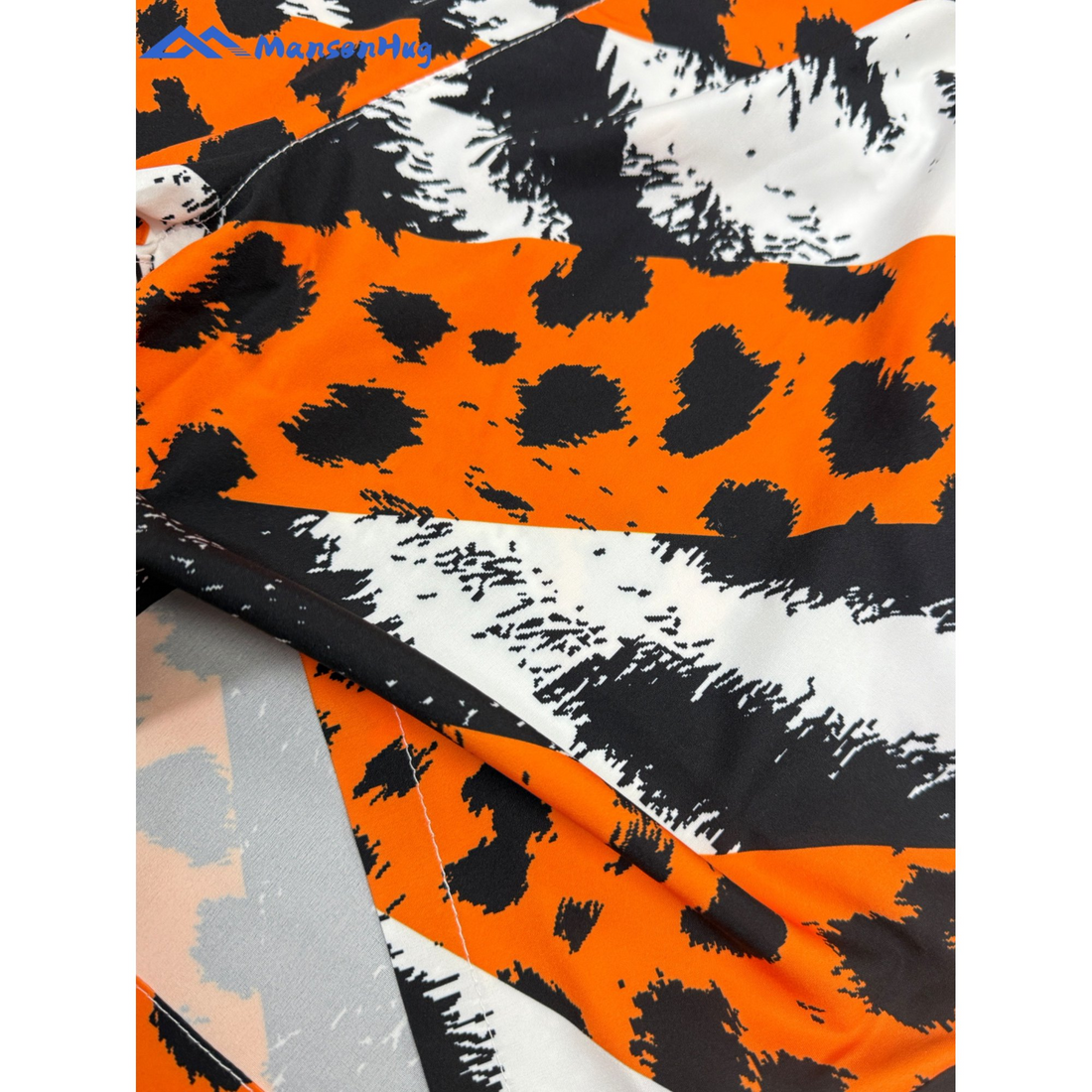 MANSENHUG Men's elastic drawstring shorts for summer, a casual and sporty beach short with pockets