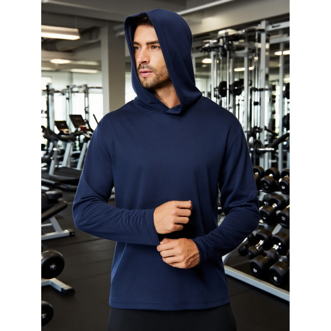 MANSENHUG 5 Pack Pullover Hoodies Long Sleeve Casual Lightweight Fashion Hooded Sweatshirt